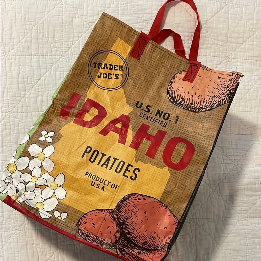 Idaho Trader Joe's reusable shopping Tote Bag, like new, no tags.